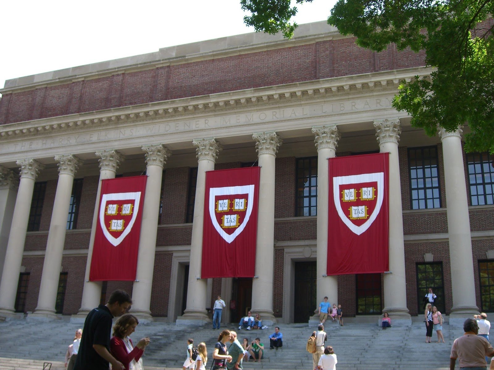 Harvard Flags on Campus