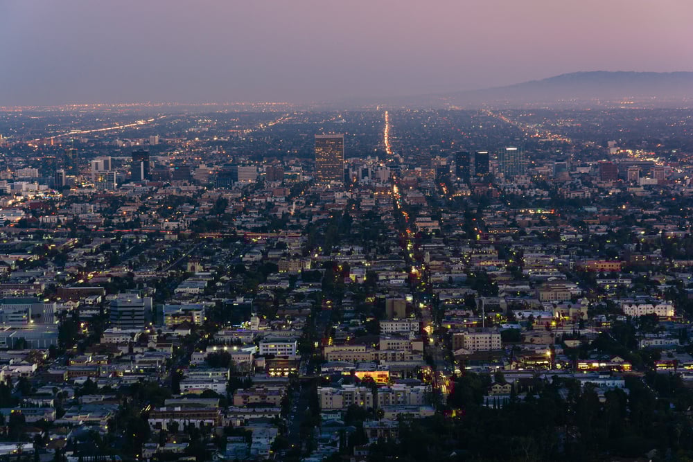 View of Los Angeles from Griffith Observatory
